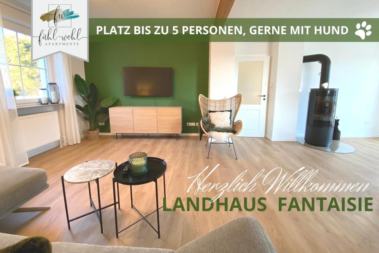 Ferienhaus Fantaisie - Wohnen Nahe Schlosspark -Stadtgrenze Bayreuth Fuer 1-5 Pers, Hunde Willkommen, Voll Eingezaeunt Eckersdorf エクステリア 写真
